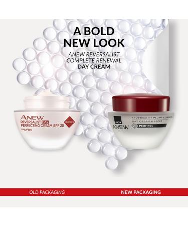 Avon Anew Reversalist Plump & Smooth Day Cream 50ml SPF20 Designed to Plump Skin Reduce Fine Lines and Wrinkles Dermatologically Tested Cruelty Free - Buy Online on GoSupps.com