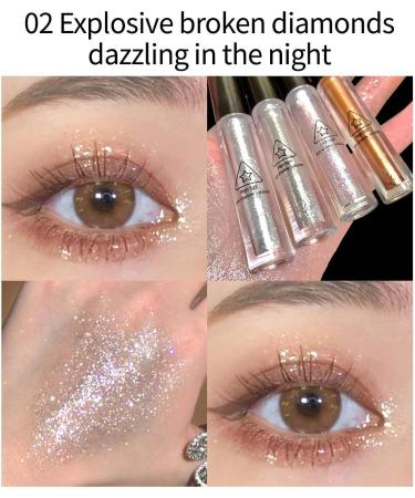 Liquid Eyeshadow - Gloss Eyeshadow Liquid High Pigments Gloss Sparkling Shimmer Glow Eye Shadow Shiny Makeup Frifer 02# Garden of Eden - Buy Online on GoSupps.com