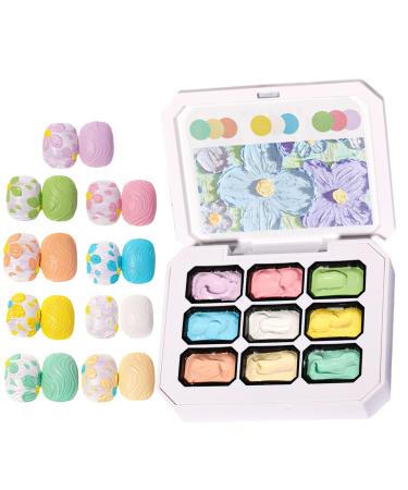 Painting Gel | Artistic Nail Gel | 9 Color Palette for Sculpting Drawing Modeling Decoration and Manicures