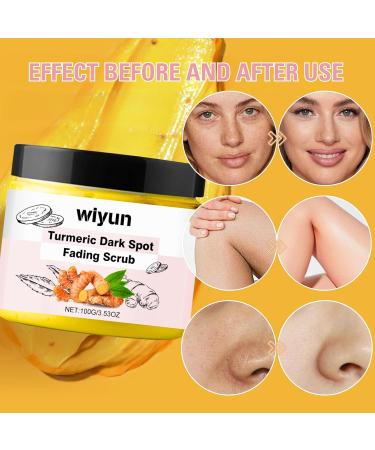Turmeric Scrub Dark Spot Fading Turmeric Exfoliating Body Scrub Facial Peeling Brightening Exfoliating Scrubs Facial Scrub Exfoliator Natural Deep Cleansing Body Scrub Exfoliator Body Skin Care - Buy Online on GoSupps.com