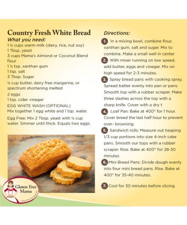 Gluten Free Mamas Almond Blend Flour - Non-Gritty, Great Flavor All Purpose Flour (4lb) - Buy Online on GoSupps.com