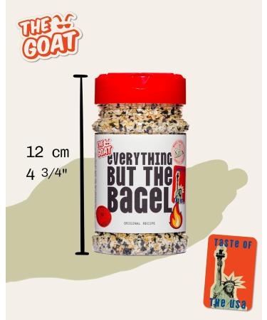 Everything But The Bagel Seasoning Jumbo 180g Shaker - All Purpose Gourmet Seasoning by The GOAT Seasoning Blends UK - Buy Online on GoSupps.com