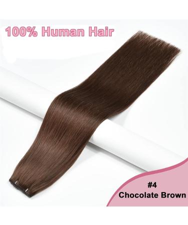 Hair Extensions 16-26 inch Wire Hair Extensions Real Human Hair Wire Hair Silky Straight Dark Brown Human Hair Extensions One Piece Wire Hair Extensions with Fish Line Natural Human Hair(18 inches) 18 inches Color 4 - Buy Online on GoSupps.com
