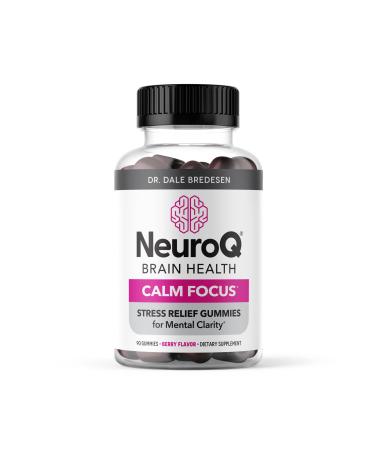 Life Seasons NeuroQ Calm Focus Gummies - for Relaxation Support Calm & Focus - with Sensoril Ashwagandha GABA L-Theanine Lemon Balm & Chamomile - 30 Day Supply