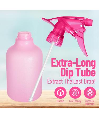 12oz Colored Squirt Bottles - Refillable Stream and Mister Spray Bottle for Cleaning, Gardening, Grooming - Hair Salon - COLORS MAY VARY - Buy Online on GoSupps.com