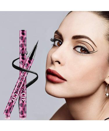 4D Silk Fiber Waterproof Mascara & Eyeliner Set - Long Lasting Black Mascara & Waterproof Eyeliner for Curly Lashes - Buy Online on GoSupps.com