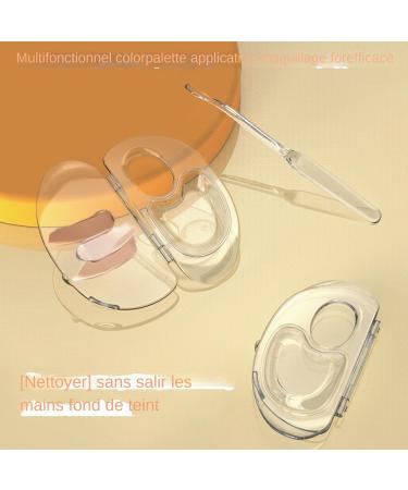 Cosmetic mixing tray cosmetic palette with mixing stick | Acrylic cosmetic tray makeup mixing palette with makeup stick for lipsticks eyeshadow  - Buy Online on GoSupps.com