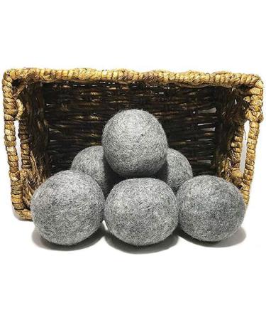 8 Pack Dark Wool Dryer Balls Wool Dryer Balls Reusable Natural Fabric Softener Organic Dryer Sheets for Laundry Cut Energy Costs - Buy Online on GoSupps.com