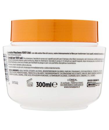 Or al Paris Elvive Care Mask with Coconut Oil for Normal to Curly Hair | 300 ml - Nourish & Revitalize Your Hair - Buy Online on GoSupps.com