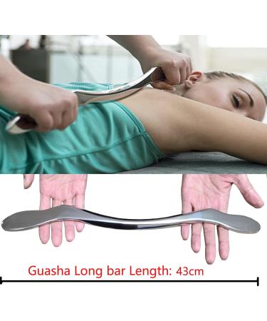 Antiexi Gua Sha Schaber - 8PCS Medical Grade Stainless Steel Massage Tool Set for Muscle Pain Relief & Mobilization - Buy Online on GoSupps.com