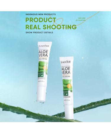 Aloe Vera Eye Cream - Anti-Aging Moisturizing Eye Care for Dark Circles & Wrinkles | Hydrating 20g (5 Pieces) - Buy Online on GoSupps.com
