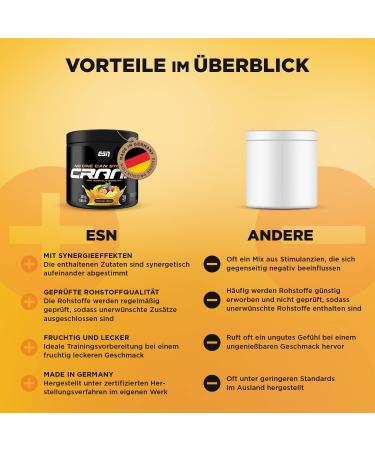 Buy ESN Crank Tropical Punch - 380g Complete Pre-Workout Booster | International Shipping Available - Buy Online on GoSupps.com