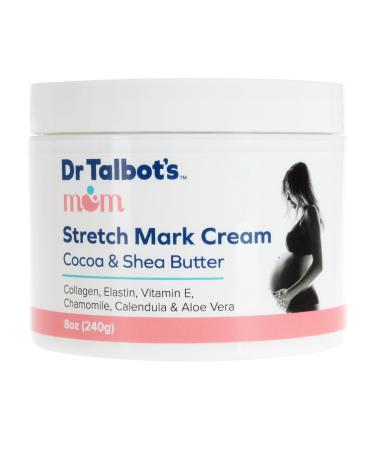 Dr. Talbot's Mom Stretch Mark Cream - Made With Cocoa and Shea Butter - Postpartum Care for Moms - 8 oz