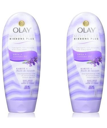 Olay Moisture Ribbons Plus Body Wash Shea + Lavender Oil 18 fl oz (532 ml) - Buy Online on GoSupps.com