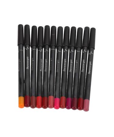 ZJchao 12Pcs Waterproof Lip Liner Set - Long Lasting Matte Contour Pencils for Women & Girls | Smooth & Soft Smudge-Free Makeup Tools - Buy Online on GoSupps.com