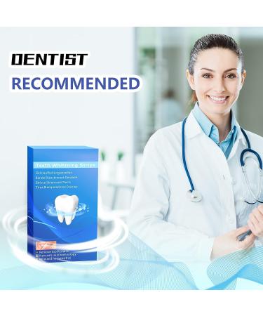 Non-Toxic Teeth Whitening Strips - Dentist Formulated for White, Non-Sensitive Teeth - 14 Treatments (28 Strips) for Whiter Teeth in 7 Days - Buy Online on GoSupps.com