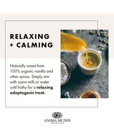 Anima Mundi Golden Moon Milk Powder - Organic Turmeric, Ashwagandha, Reishi & Vanilla Blend for Calm & Longevity - Unsweetened Relaxing Drink (5oz) - Buy Online on GoSupps.com