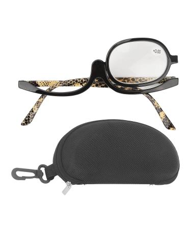 Buy 2.50 Enlargement Makeup Glasses - Foldable Rotating Reading Glasses with Case for Flawless Makeup Application - Buy Online on GoSupps.com