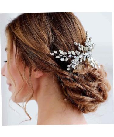Bride Hair Accessory Bridal Hair Comb Accessories With Crystal Bridal Side Combs Headpiece For Women And Girls - Buy Online on GoSupps.com