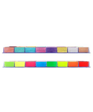 CCbeauty 36 Colors Face Body Paint Kit with Makeup Brushes - Professional Halloween Clown SFX Makeup Palette for Cosplay, Neon Body Arts Party - Fancy Face Painting Set - Buy Online on GoSupps.com