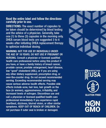 Life Extension DHEA 100 mg - 60 Vegetarian Capsules for Hormonal Balance - Buy Online on GoSupps.com