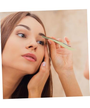 FRCOLOR 1 Mini Slant Tweezer Women Eyebrow Tweezers Facial Tool ingrown Hair Tweezers Metal Eyebrow Tweezer tweasers Make up kit Eyebrow Clip Tweezers Eyebrow Trimming Hair Curler - Buy Online on GoSupps.com