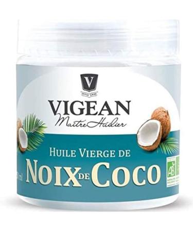  Vigean Vigean - Organic Virgin Coconut Oil 250ml - Pack of 3 - Sold as a Pack - Free Delivery in France - Buy Online on GoSupps.com