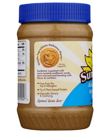 Sunbutter Natural Crunch Sunbutter 16 oz - Delicious and Nutritious Spread - Buy Online on GoSupps.com