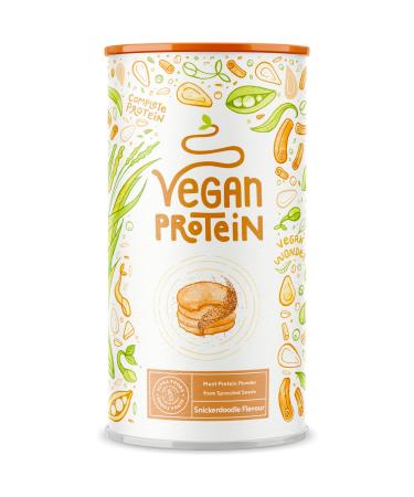 Vegan Protein - Snickerdoodle - Vegetable protein powder from conversed rice peas soybeans linseed amaranth sunflower and pumpkin seeds - 600g powder Snickerdoodle 600g