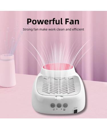 Kikugu Rechargeable Nail Dust Collector Powerful Nail Dust Collector for Acrylic Nails with Replaceable Filter Nail Dust Cleaner Perfect for Home Salon Use - Buy Online on GoSupps.com