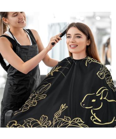 Waterproof Barber Cape - Cute Rabbit & Cheetah Haircut Bib for Men & Women | Unisex Hair Cutting Cape - Buy Online on GoSupps.com