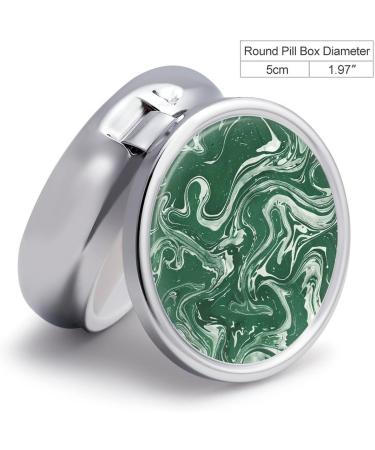 Travel Pill Box with Marble Pattern | 3 Compartment Portable Pill Organizer for Purse & Pocket - Buy Online on GoSupps.com