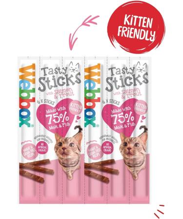 Surrey Feed Webbox Cat Tasty Sticks - Salmon and Trout (Pack of 3) - Buy Online on GoSupps.com