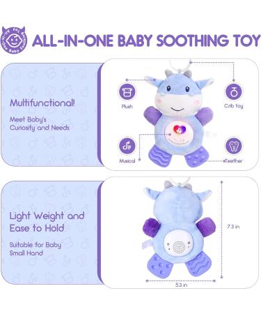 Musical Baby Teething Toys with Soft Light Teething Toys for Babies 0 3 6 9 12 Months BPA Free Washable Plush Infant Toys with Hook for Crib Sensory Baby Toys Perfect Baby Gifts-Cow - Buy Online on GoSupps.com