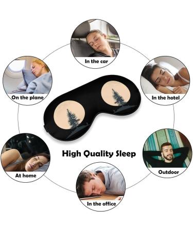 Shop Vintage Full Moon & Pine Tree Eye Mask - Adjustable Light Blocking Sleep Mask for Travel & Naps | Best for Men & Women - Buy Online on GoSupps.com