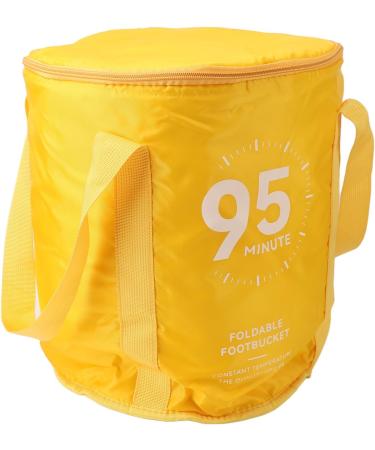 Foot Soaking Bath Bag Lightweight Preventing Tipping Folding Foot Bath Bag for Outdoors for Picnic Water Container (Mango Yellow) - Buy Online on GoSupps.com