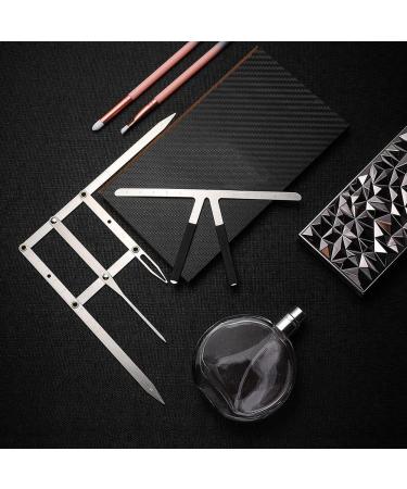 Srutueo 2Piece Eyebrow Golden Proportion Caliper Ruler Brow Caliper Measuring Tool Silver - Buy Online on GoSupps.com