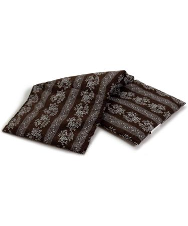 Large 20x50cm Cherry Stone Pillow - 3-Chamber Heat Cushion in Flower-Brown | International Shipping Available - Buy Online on GoSupps.com