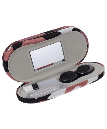 Doitool double glasses case contact lens box with mirror tweezers remover 2-in-1 camouflage sun glasses holder portable storage container. - Buy Online on GoSupps.com