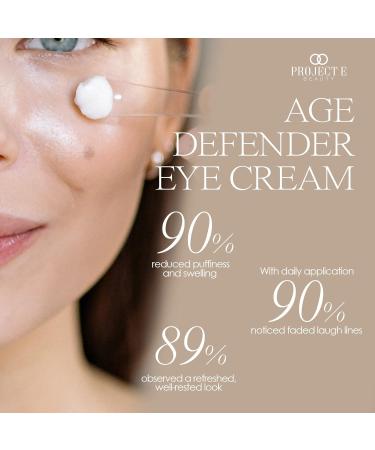 Project E Beauty Age Defender Eye Cream - Brightening & Smoothing Anti-Aging Eye Treatment Reduces Dark Circles & Lines Hydrating Formula 15g - Buy Online on GoSupps.com
