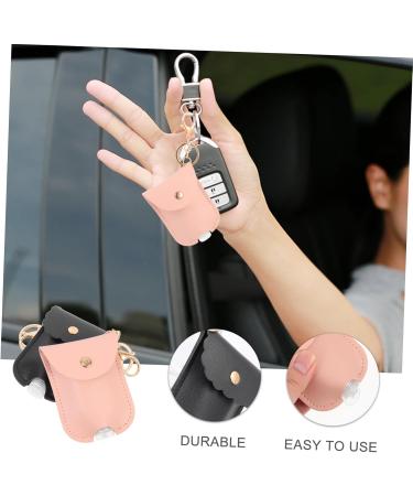 FOMIYES 6-Piece PU Leather Pendants & Keychains - Stylish Hand Soap & Hand Sanitizer Travel Bottles - Key Ring Decor for Easy Access - Buy Online on GoSupps.com