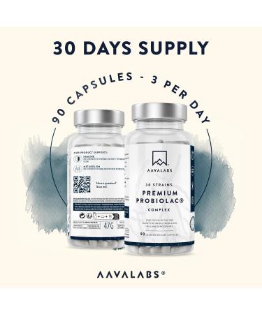 Bio Cultures Complex 120 Billion CFU - 90 Capsules | 30 Strains incl. Lactobacillus Acidophilus & Bifidobacterium | 3rd Party Tested - Buy Online on GoSupps.com