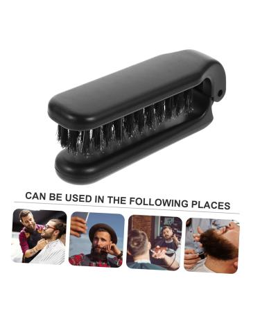 Minkissy 3-Pack Mini Beard Folding Brush Set | Wild Boar Bristle Grooming Brushes for Fine Hair | Portable Cleaning Tools for Men - Buy Online on GoSupps.com