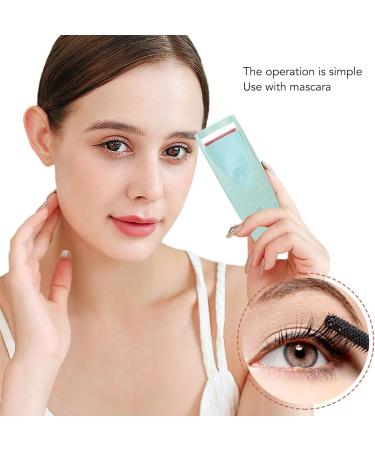 Best Heated Eyelash Curler - Rechargeable Electric with LCD Display for 24-Hour Curling (Green) - International Shipping Available - Buy Online on GoSupps.com