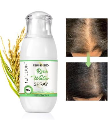 Rice Water Spray Hair Growth And Regrowth Hair Growth Serum Treatment for Thinning Hair and Hair Loss and Moisturising Fermented Rice Water Spray for Damaged Dry Curly or Frizzy Hair 50ml - Buy Online on GoSupps.com