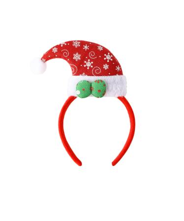 Christmas Headband Antlers Cute Xmas Dress Up Ears Head Decoration Men Women Adult Kid Costume Party Red Elf Hat