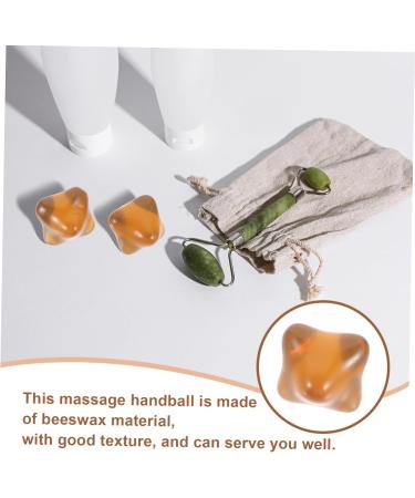 2-in-1 Finger Massage Ball & Trigger Finger Relief Device - Hand Massager Baoding Exercise Balls & Beeswax Massage Tool for Fitness - Buy Online on GoSupps.com