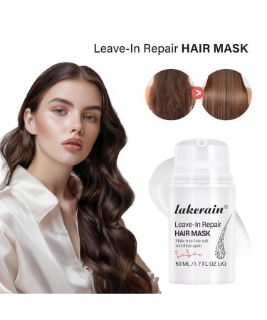 Leave-In Repair Hair Mask | Vegan Collagen for Softening & Restoring Shine | Hydrating Treatment for Dry & Damaged Hair | Split Ends Solution - Buy Online on GoSupps.com