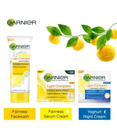 Garnier Skin Naturals Light Complete Serum Cream 23gm - Aloe 0.811 Ounce - Brightening Moisturizer for Glowing Skin - International Shipping Available - Buy Online on GoSupps.com
