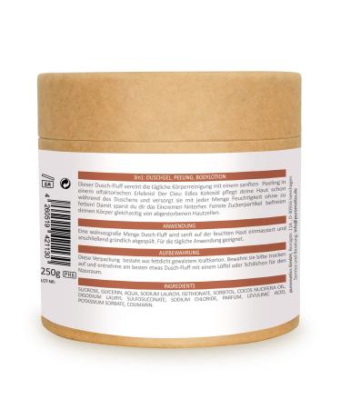 Puremetics 3-in-1 Shower Fluff Almond Milk Vegan Sugar Peeling Gel & Lotion | 250g Plastic-Free - Buy Online on GoSupps.com